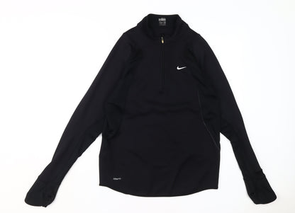 Nike Men's Black Mock Neck Pullover M
