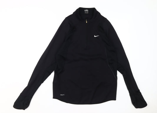 Nike Men's Black Mock Neck Pullover M