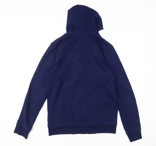Mens UK Size M Umbro Blue Full Zip Hoodie