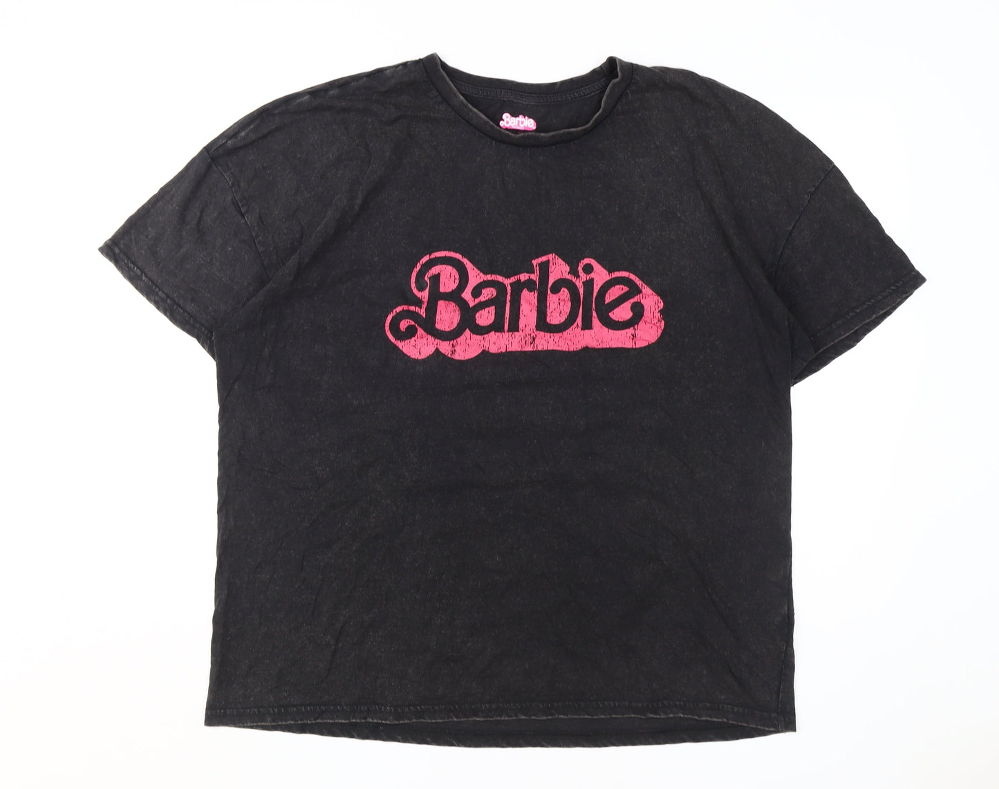 Barbie Movie Women's Black T-Shirt, Size L, Cotton, Casual