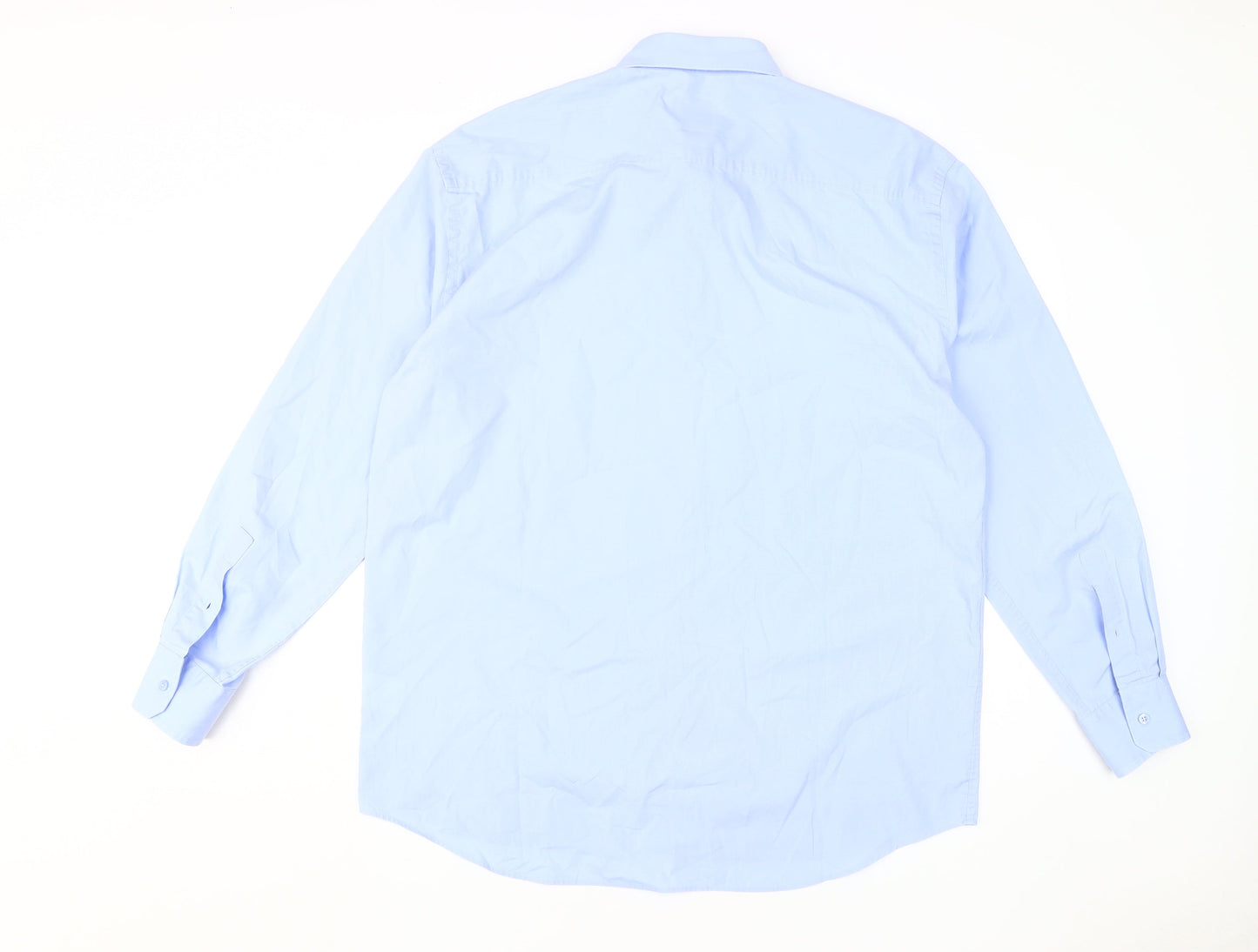 Mens UK Collar Size 17 Daniel Hechter Smart Blue  Dress Shirt