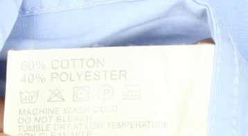 Mens UK Collar Size 17 Daniel Hechter Smart Blue  Dress Shirt