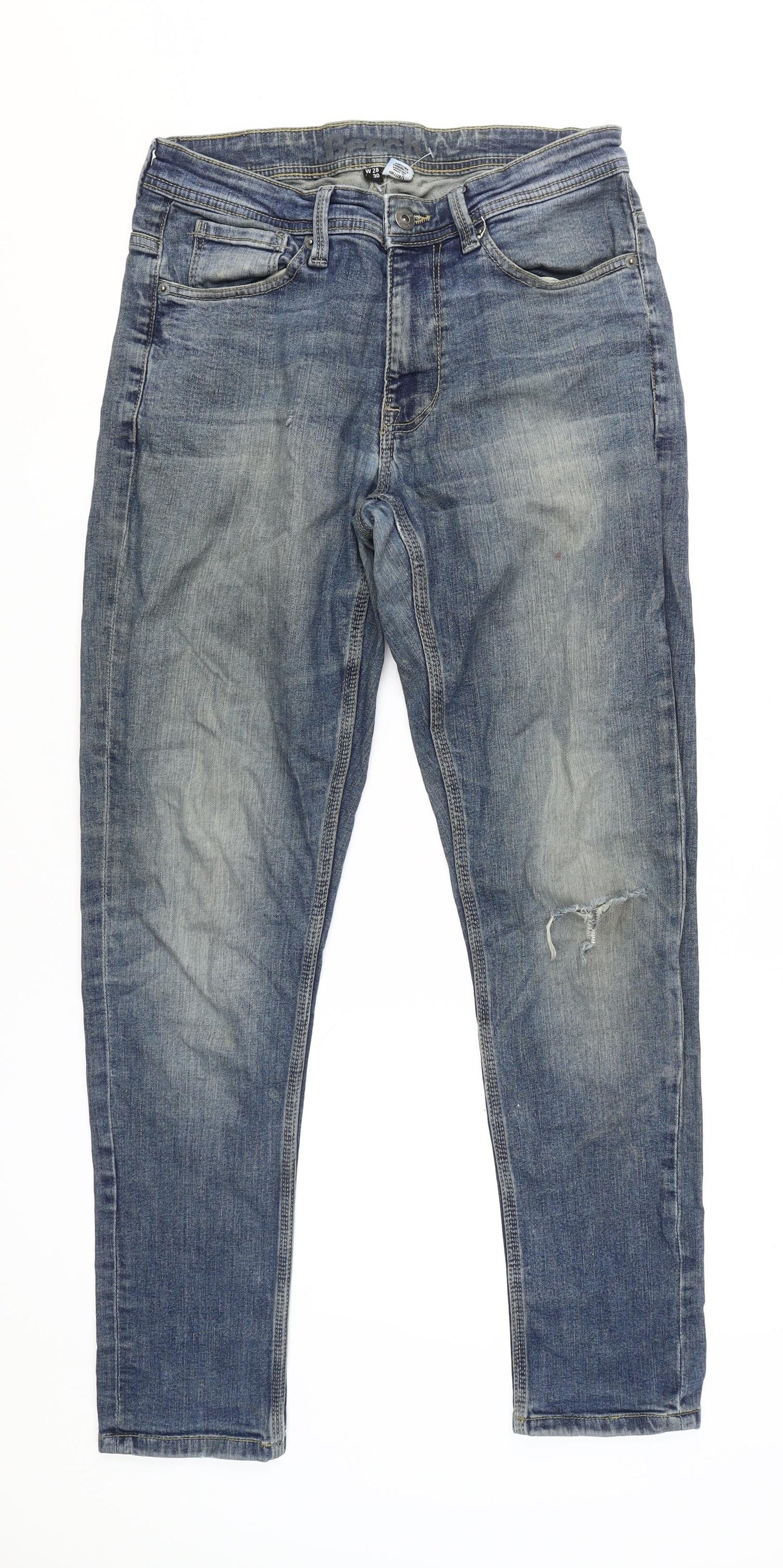 Bench Men's Blue Straight Jeans - Size 28