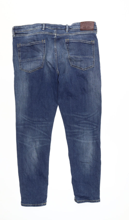 Marks and Spencer Men's Blue Skinny Jeans 38 Regular