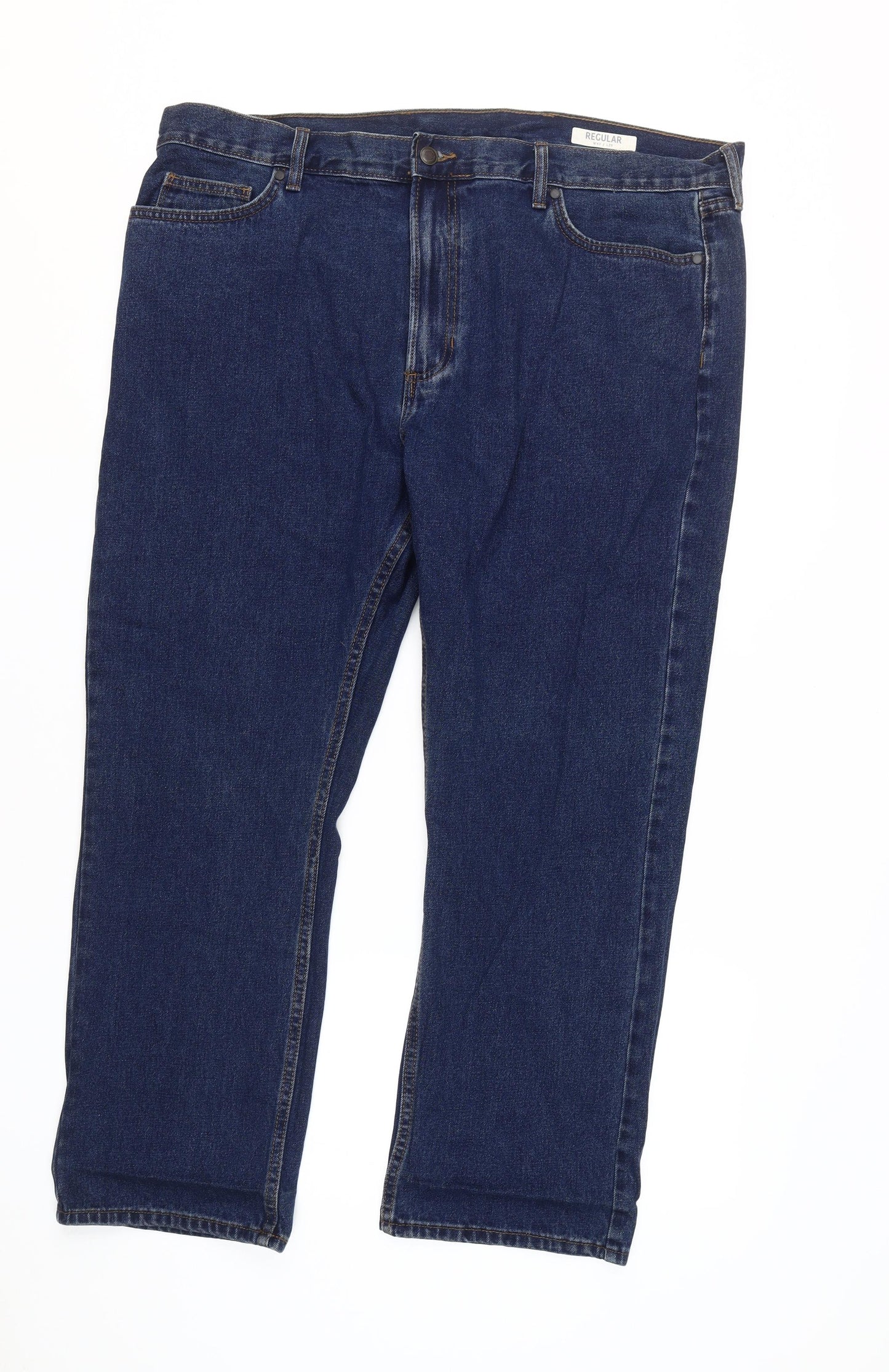 Marks and Spencer Men's Blue Straight Jeans 42inW 29"L