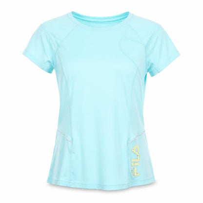 Womens UK Size S FILA Blue Gym & Training Running & Jogging T-Shirt