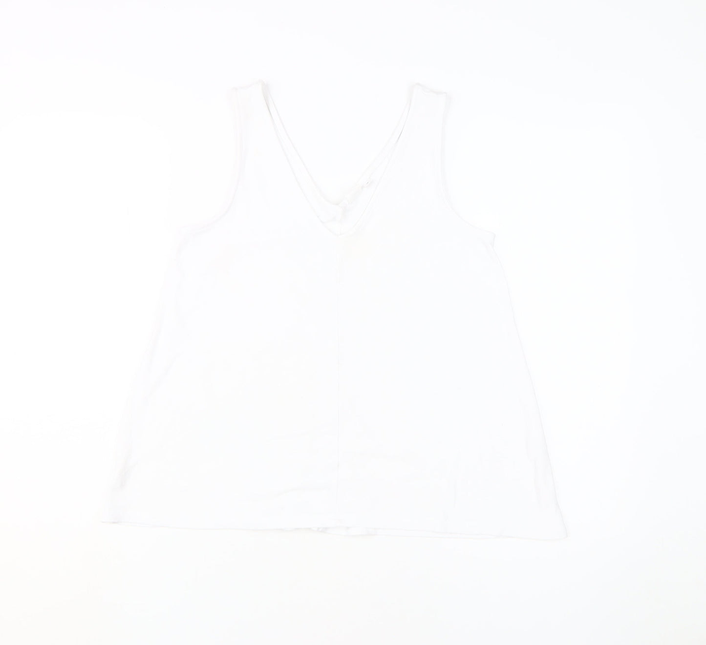 Womens UK Size XS Gap White Basic Tank