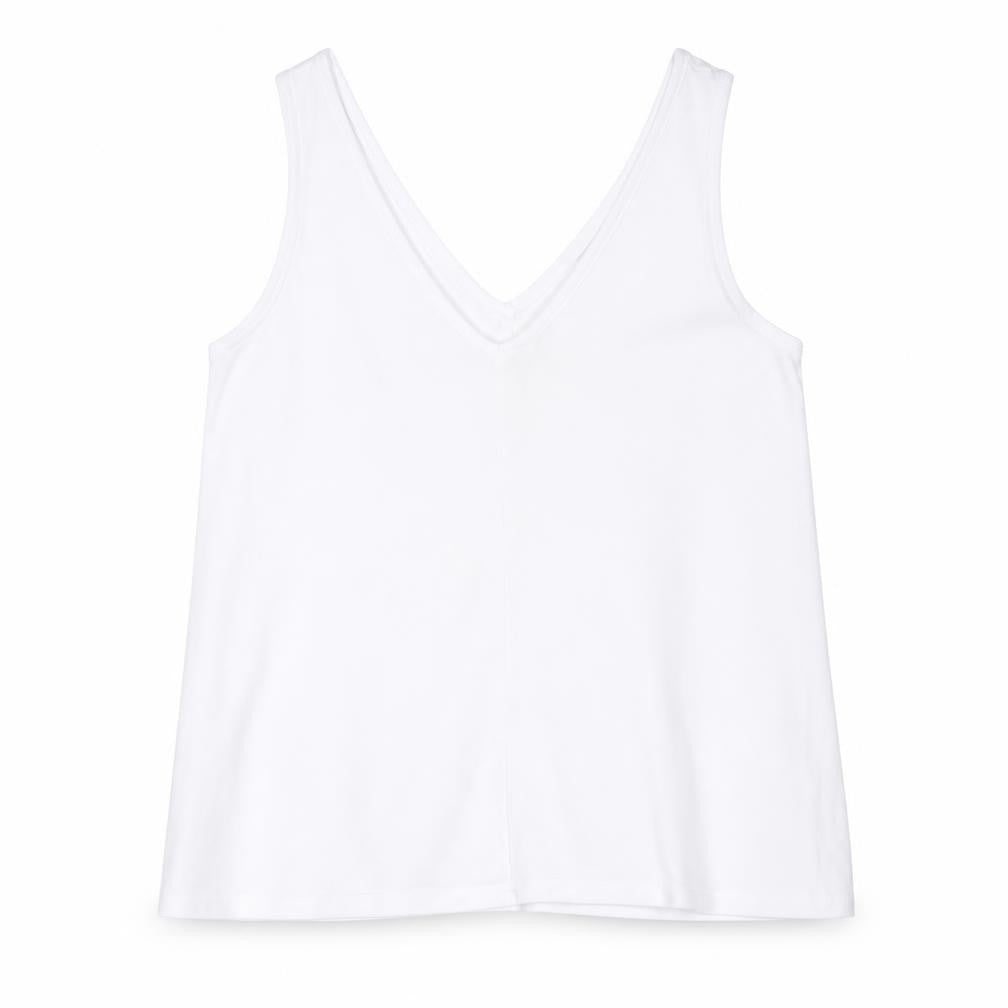 Womens UK Size XS Gap White Basic Tank