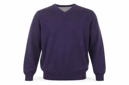 Mens UK Size L Maine New England Purple Pullover Jumper