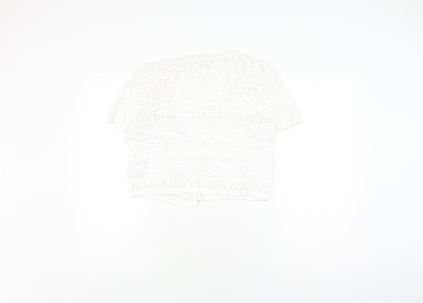 Womens UK Size M Amara Reya White Cardigan Jumper