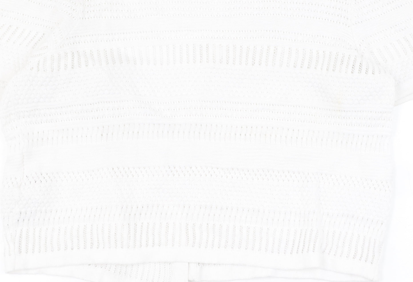 Womens UK Size M Amara Reya White Cardigan Jumper