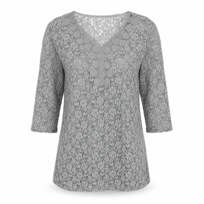Womens UK Size 10 Marks and Spencer Grey Tunic Blouse