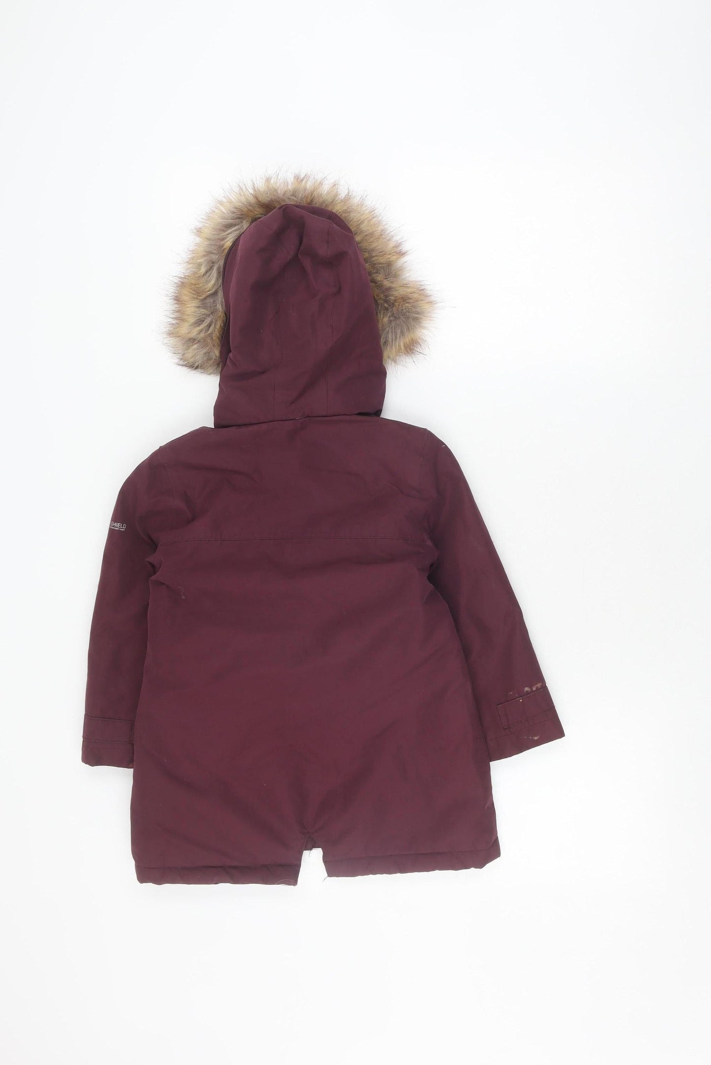 Trespass Girls Purple Parka Coat 2-3 Years Waterproof