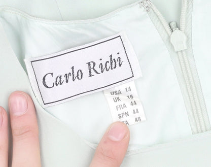 Carlo Richi Women's Mint Green Shift Dress