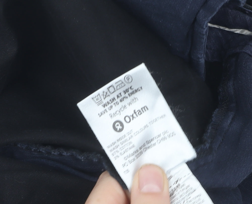 Marks and Spencer Black Men's Trousers, Size 36