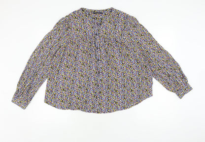 Womens UK Size 10 Marks and Spencer Multicoloured Basic Blouse