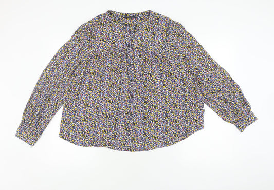 Womens UK Size 10 Marks and Spencer Multicoloured Basic Blouse