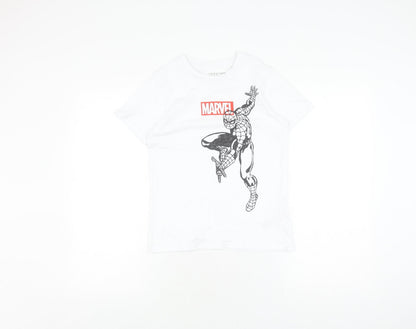 Trevo Boys Marvel Spider-Man White T-Shirt 9-10 Years