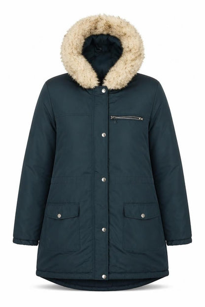 Womens UK Size 12 Dorothy Perkins Green Parka Coat