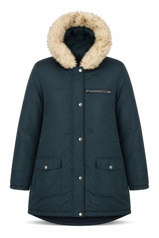 Womens UK Size 12 Dorothy Perkins Green Parka Coat