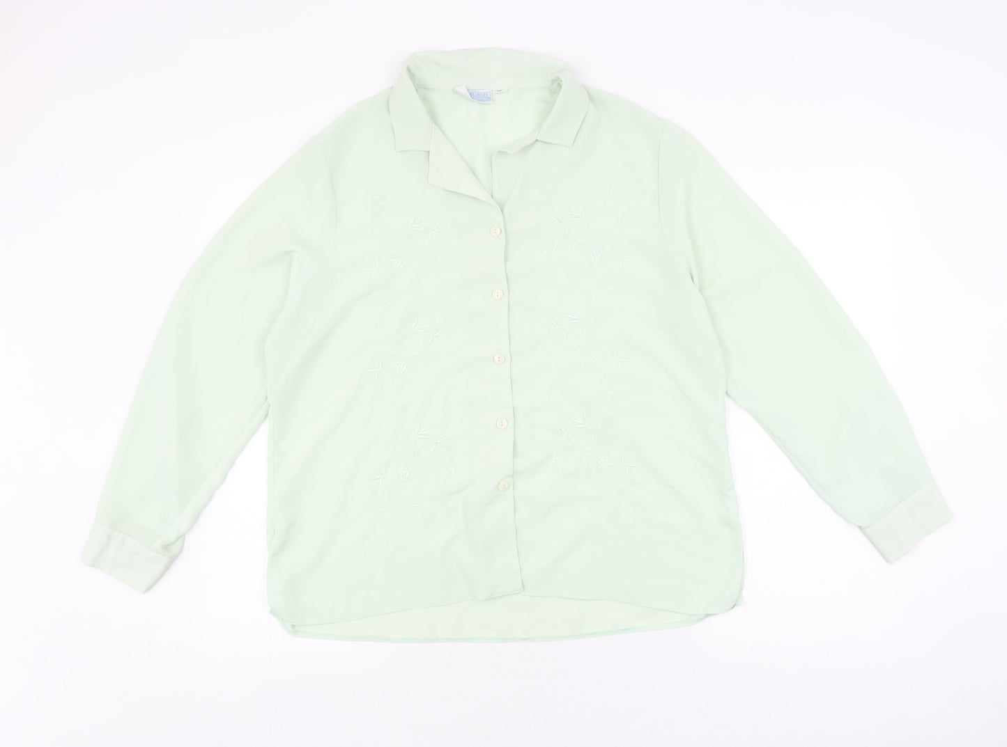 The Edinburgh Collection Women's Green Blouse Size 18