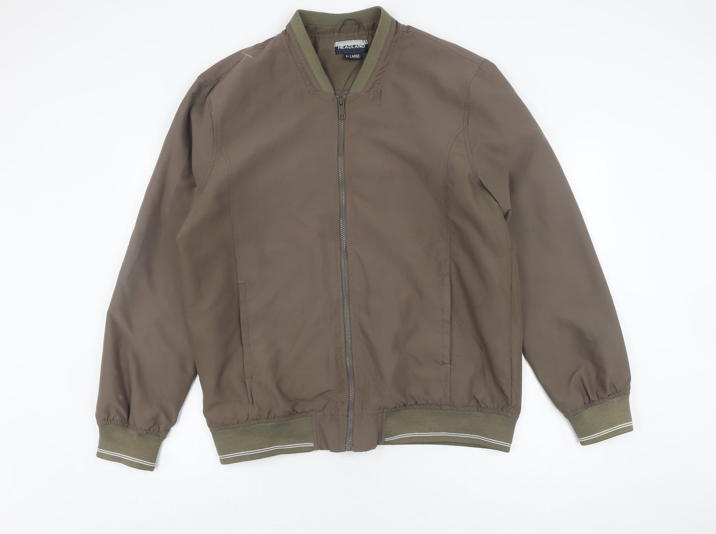 Mens UK Size XL Headland Green Bomber Jacket