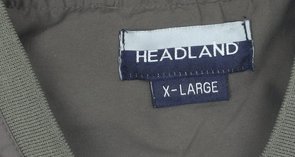 Mens UK Size XL Headland Green Bomber Jacket
