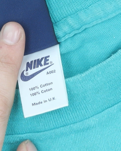 Nike Men's Blue Graphic Retro T-Shirt, Size L