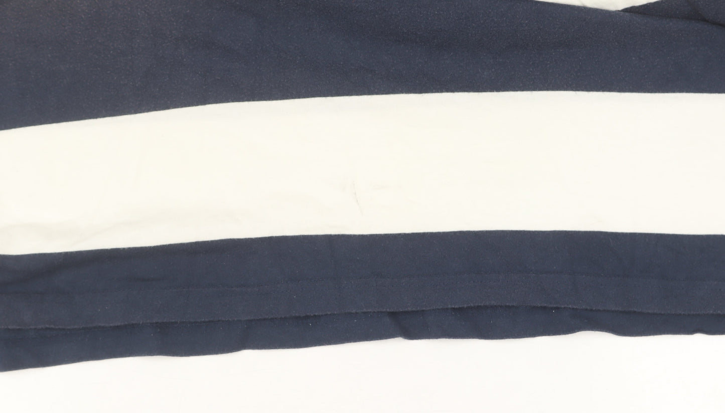 Livergy Men's Blue Striped Polo Shirt XL