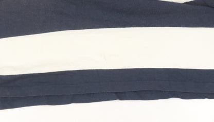 Livergy Men's Blue Striped Polo Shirt XL