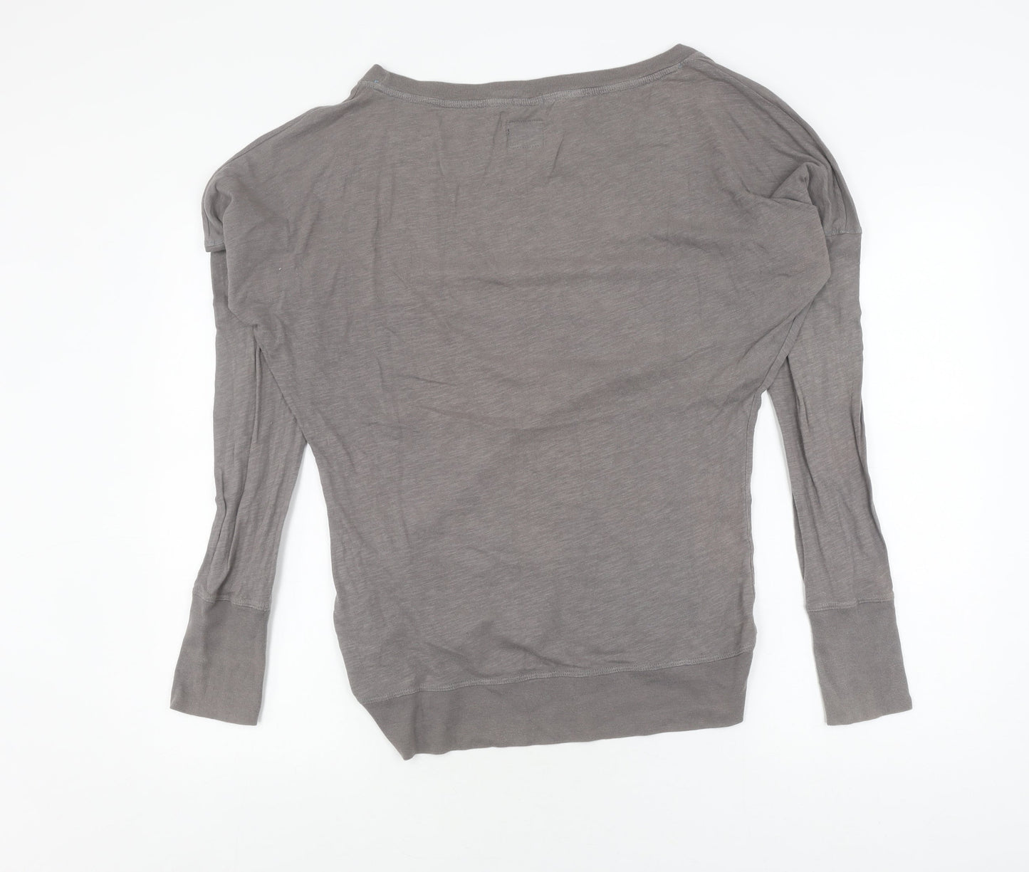 Womens UK Size S Japan Small Superdry Grey Pullover Sweatshirt