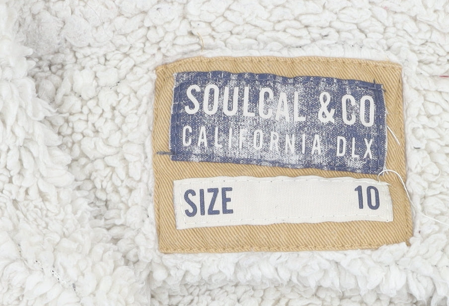 Womens UK Size 10 SoulCal & Co Grey Basic Jacket
