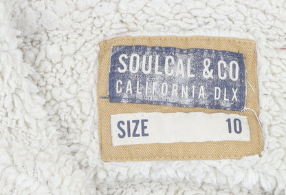 Womens UK Size 10 SoulCal & Co Grey Basic Jacket