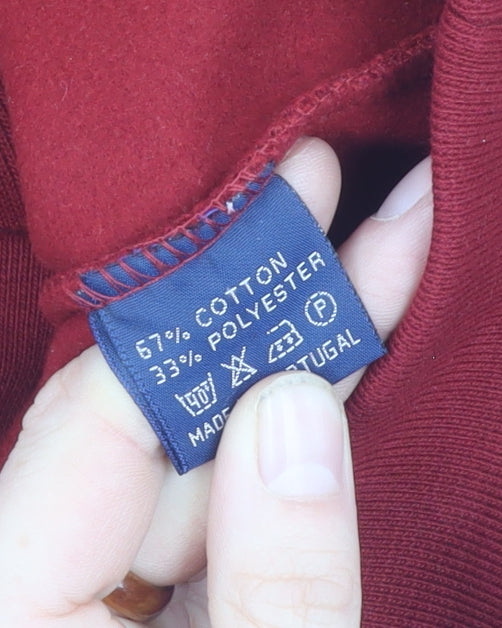 Marine Bleu Men's Red Pullover Sweatshirt L