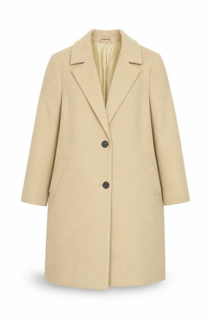 Womens UK Size 14 River Island Beige Overcoat