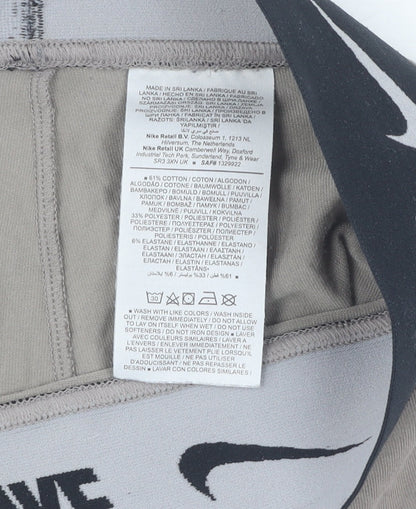 Nike Unisex Grey Compression Leggings M - Gym Training Fit