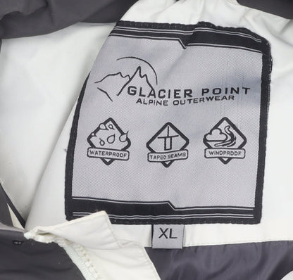 Mens UK Size XL Glacier Point Grey Puffer Jacket