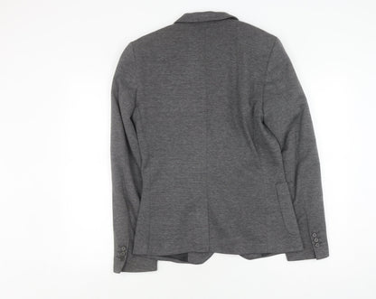 River Island Grey Unisex Blazer Size 34