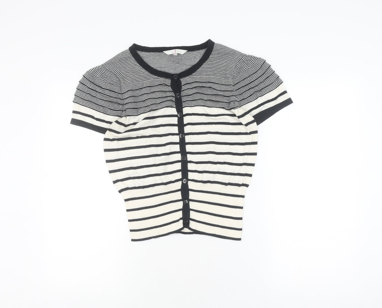 Jasper Conran Women's Striped Button-Up Top, Size 12