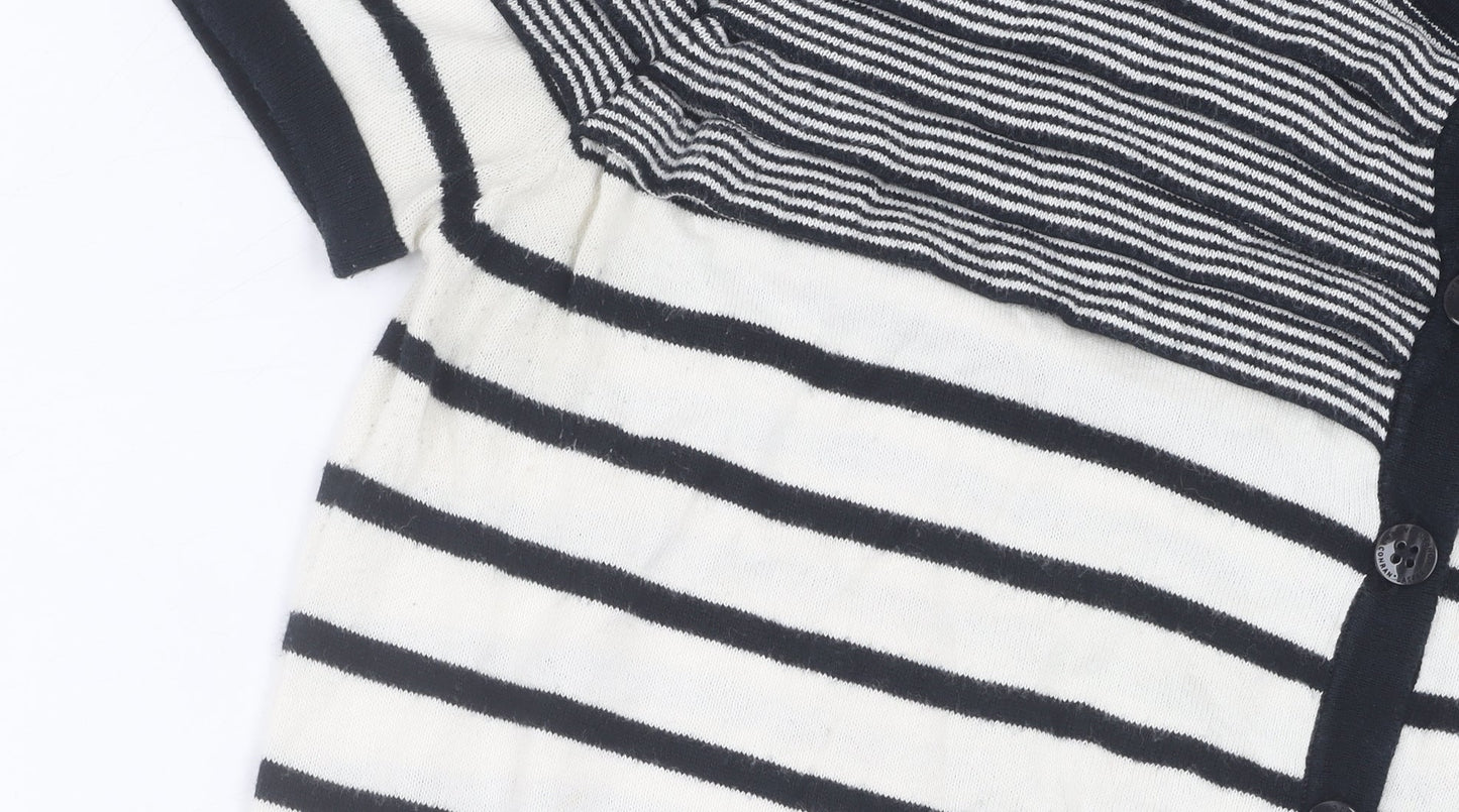 Jasper Conran Women's Striped Button-Up Top, Size 12