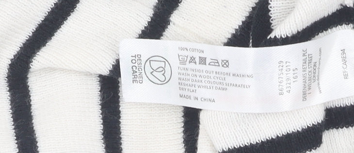 Jasper Conran Women's Striped Button-Up Top, Size 12