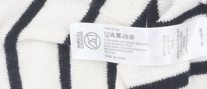 Jasper Conran Women's Striped Button-Up Top, Size 12