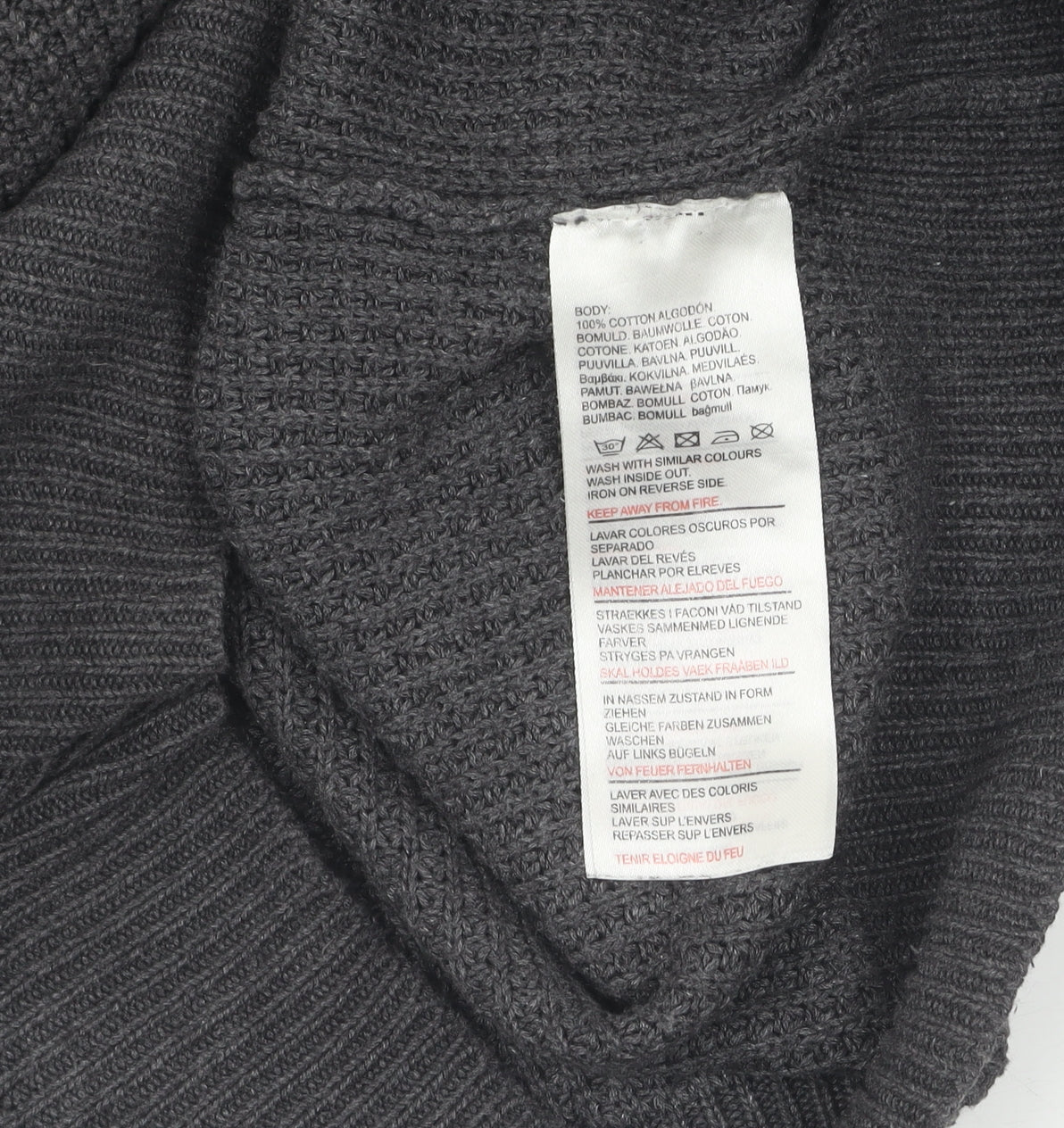 Duck and Cover Grey XL Men's Pullover Jumper