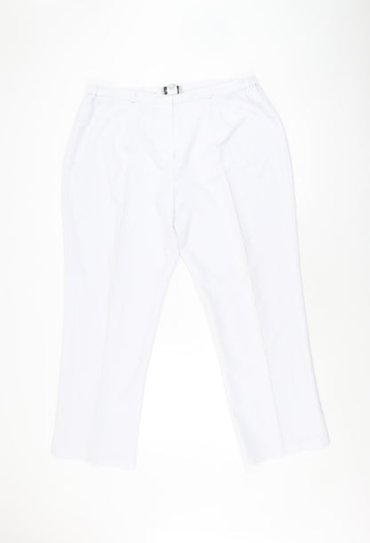 Bassini White Women's Trousers Size 20