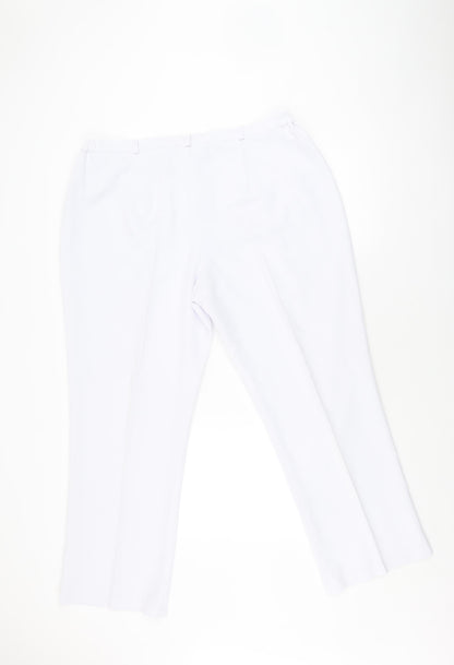 Bassini White Women's Trousers Size 20