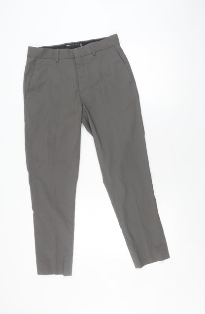 ASOS DESIGN Men's Grey Dress Pants, Size 30