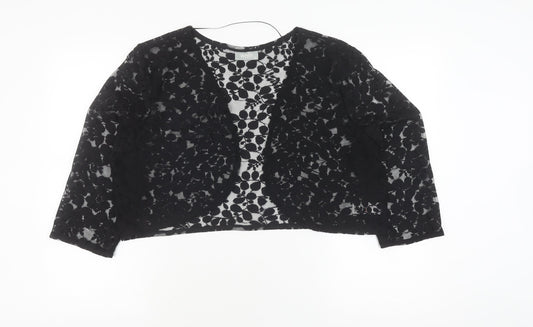 Womens UK Size XL Wallis Black Cardigan Jumper
