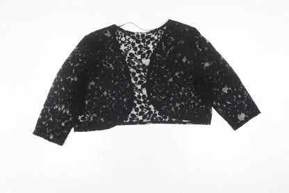 Womens UK Size XL Wallis Black Cardigan Jumper