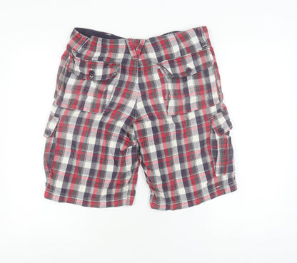 Topman Men's Cargo Shorts Multicoloured Plaid 32
