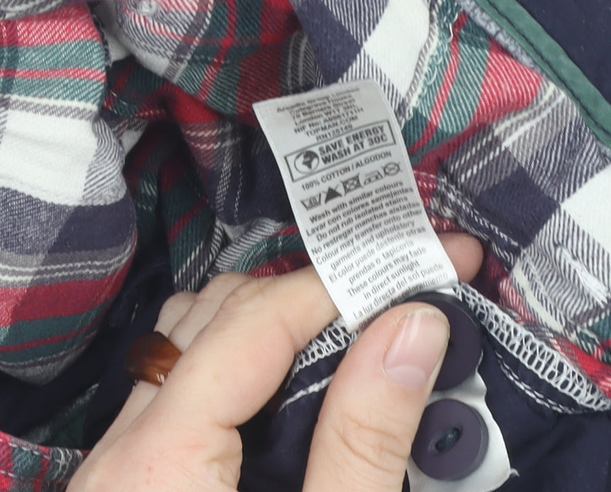 Topman Men's Cargo Shorts Multicoloured Plaid 32